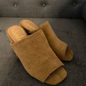 Lulu's Heeled Mules